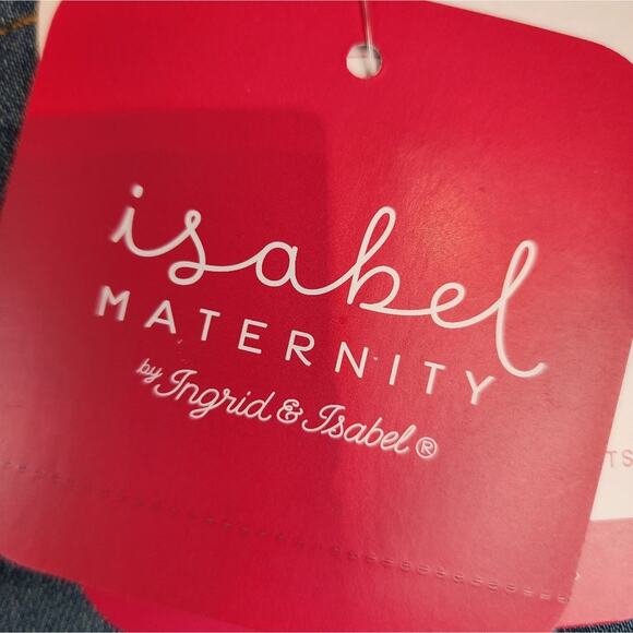 New Ingrid Maternity Jeans Jeggings Crossover Panel Low Back Size 10 - Picture 3 of 8